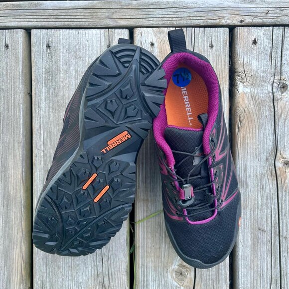 Women's MERRELL Fullbench Steel Toe Safety Work Shoes Size 7.5 - Picture 4 of 7